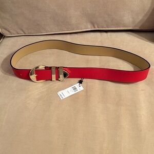 BCBGeneration Red and Gold Women's Belt